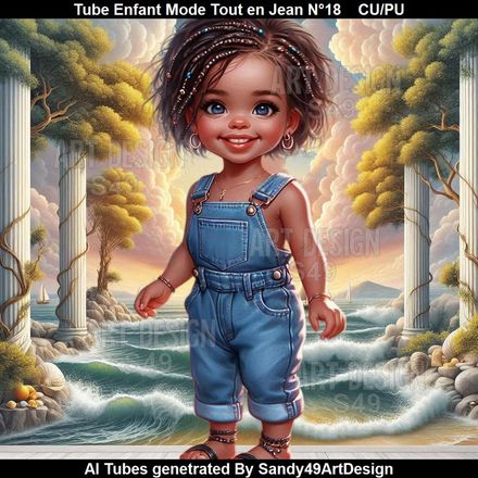 Tube Enfant Mode Tout en Jean N°18