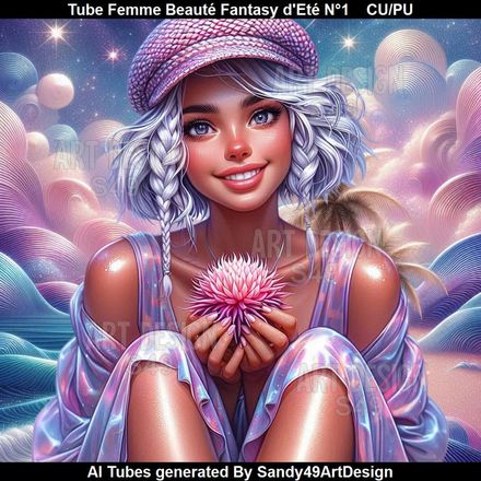 Tube Femme Beauté Fantasy d&#x27;Eté N°1
