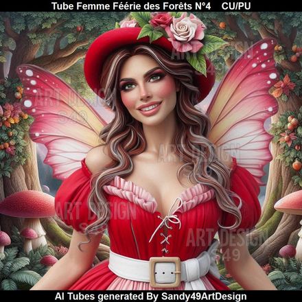 Tube Femme Féérie des Forêts N°4