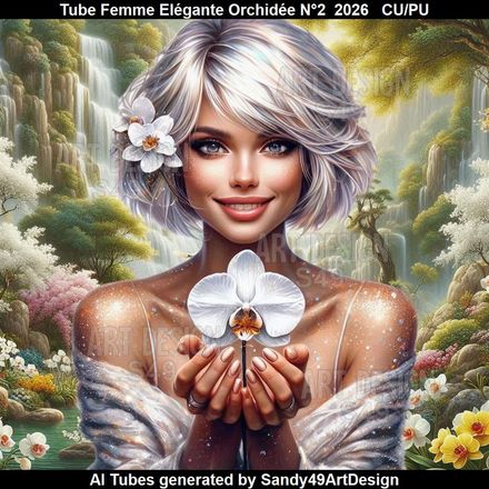 Tube Femme Elégante Orchidée N°2  2026