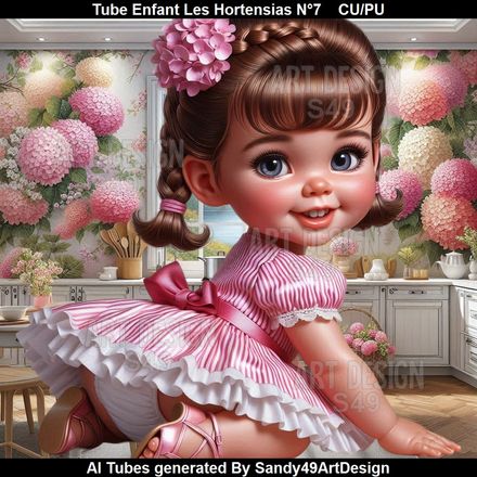 Tube Enfant Les Hortensias N°7