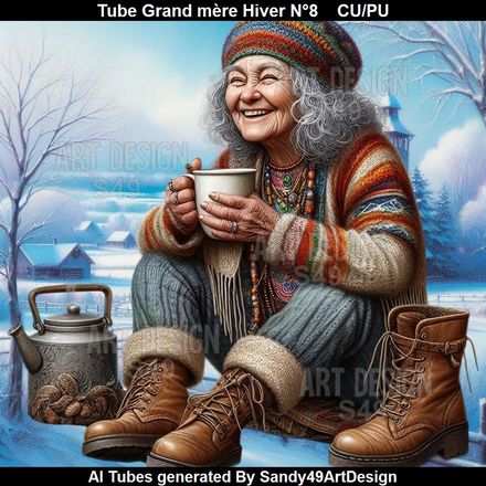 Tube Grand-mère Hiver N°8