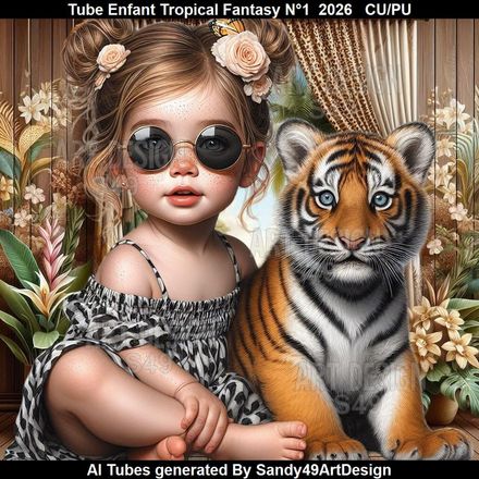 Tube Enfant Tropical Fantasy N°1  2026