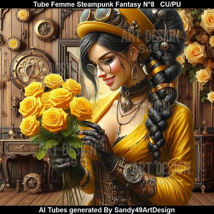 Tube Femme Steampunk Fantasy N°8