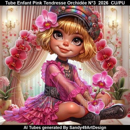 Tube Enfant Pink Tendresse Orchidée N°3  2026