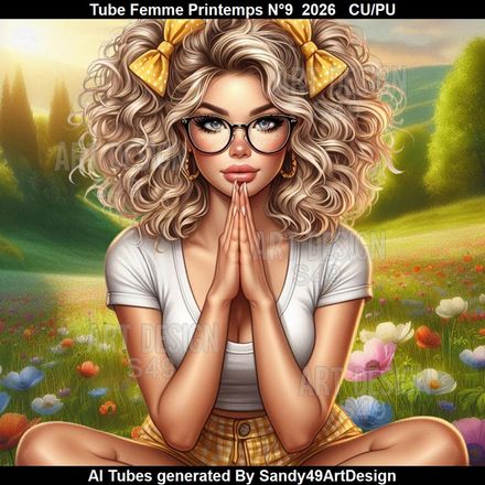 Tube Femme Printemps N°9  2026