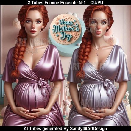 2 Tubes Femme Enceinte N°1