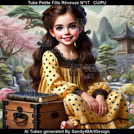 Tube Petite Fille Rêveuse N°17