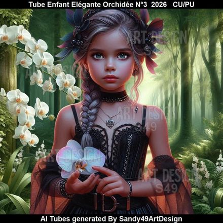 Tube Enfant Elégante Orchidée N°3  2026