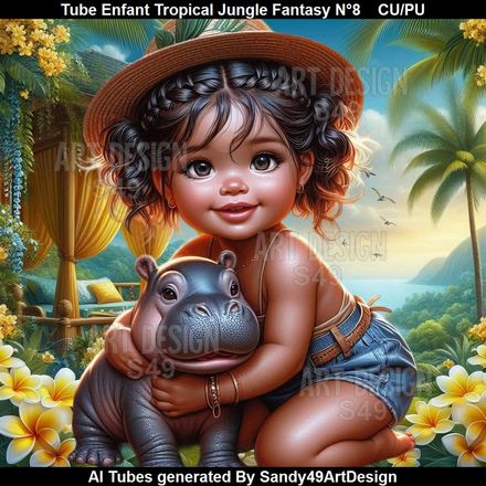 Tube Enfant Tropical Jungle Fantasy N°8