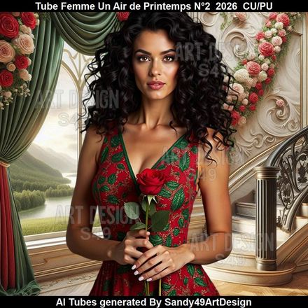 Tube Femme Un Air de Printemps N°2  2026