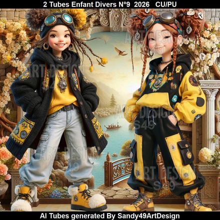 2 Tubes Enfant Divers N°9  2026