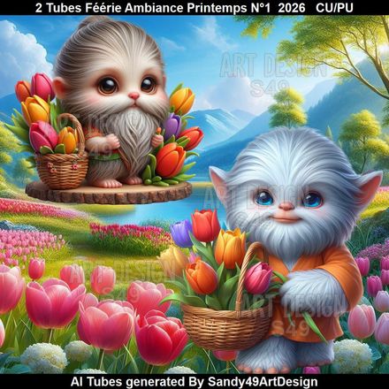 2 Tubes Féérie Ambiance Printemps N°1  2026