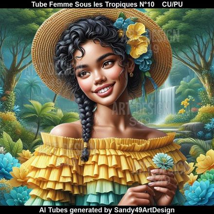 Tube Femme Sous les Tropiques N°10