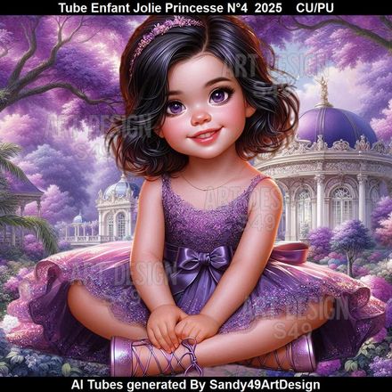 Tube Enfant Jolie Princesse N°4