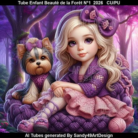 Tube Enfant Beauté de la Forêt N°1  2026