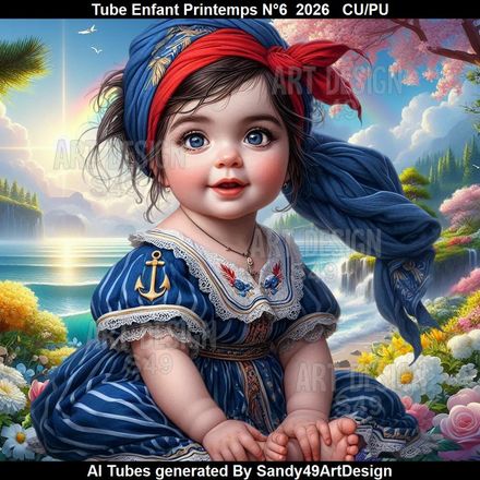 Tube Enfant Printemps N°5  2026