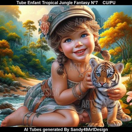 Tube Enfant Tropical Jungle Fantasy N°7