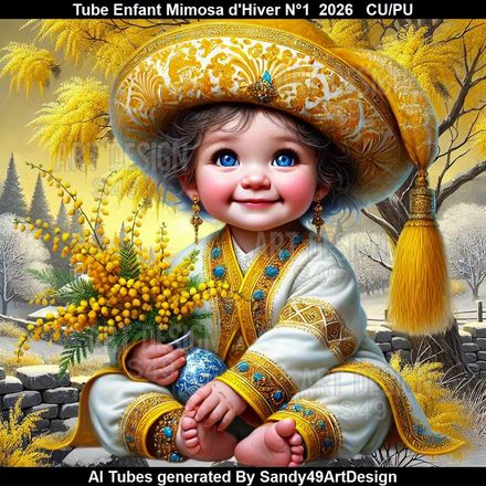 Tube Enfant Joli Mimosa d'Hiver N°1  2026