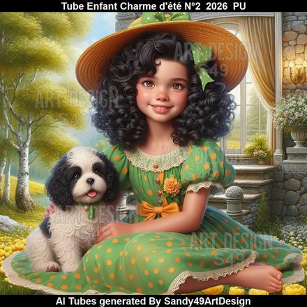 Tube Enfant Charme d'été N°2  2026