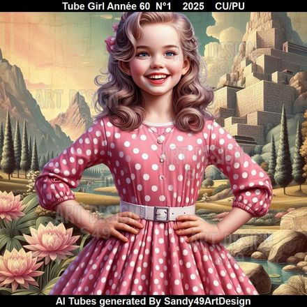 Tube Girl Année 60  N°1    2025