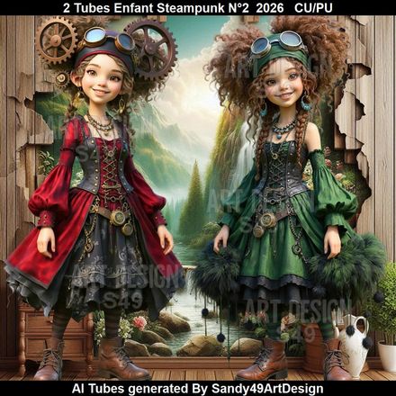 2 Tubes Enfant Steampunk N°2  2026