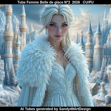 Tube Femme Belle de glace N°2  2026