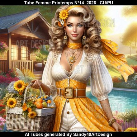 Tube Femme Printemps N°14  2026