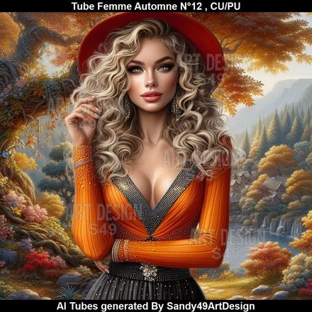 Tube Femme Automne N°12