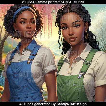2 Tubes Femme Printemps N°4