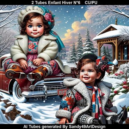 2 Tubes Enfant hiver N°6