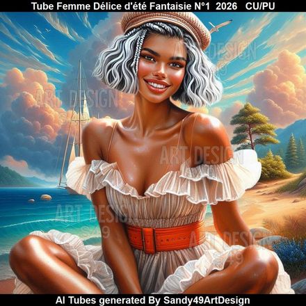 Tube Femme Délice d'été Fantaisie N°1  2026
