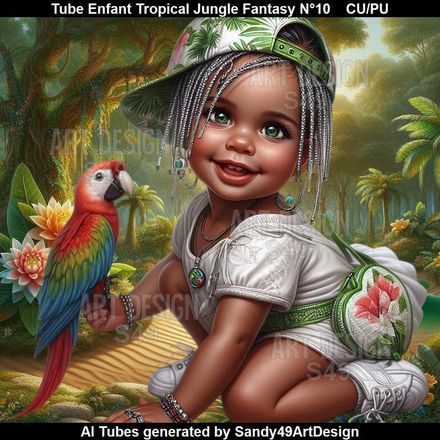 Tube Enfant Tropical Jungle Fantasy N°10