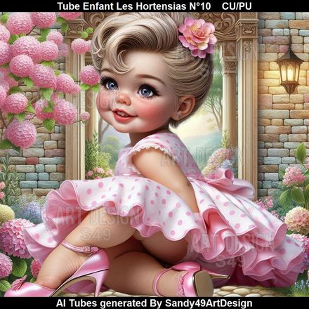 Tube Enfant Les Hortensias N°10