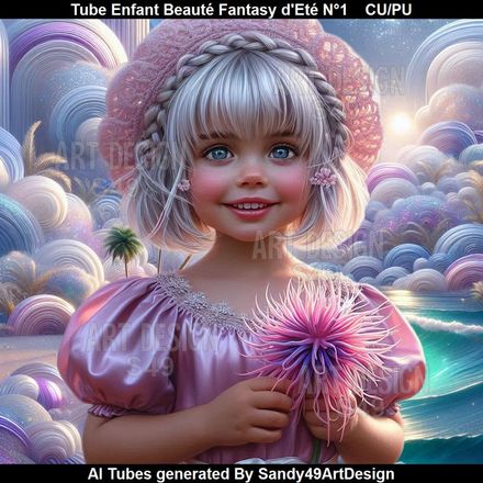 Tube Enfant Beauté Fantasy d&#x27;Eté N°1