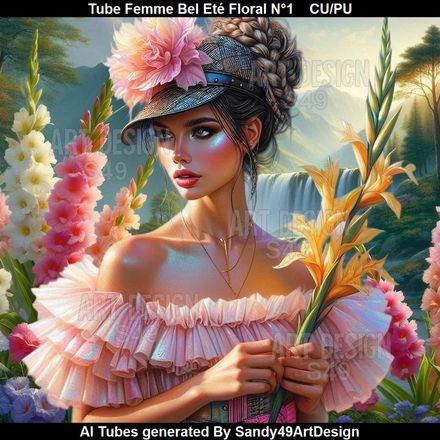 Tube Femme Bel Eté Floral N°1