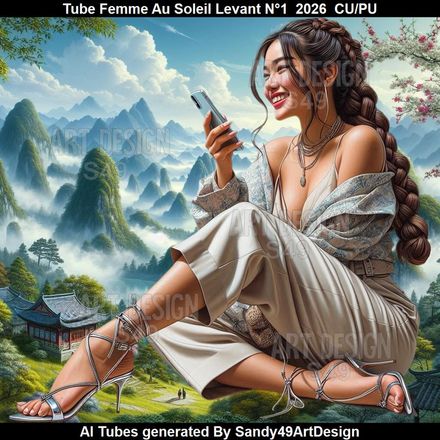 Tube Femme Au Soleil Levant N°1  2026