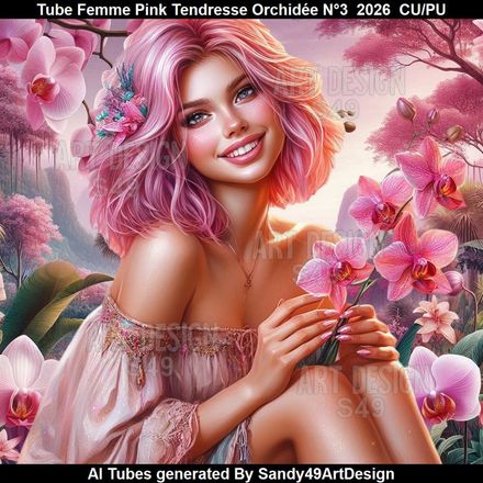 Tube Femme Pink Tendresse Orchidée N°3  2026