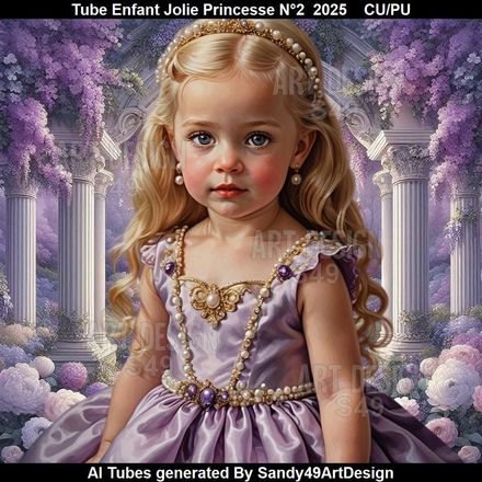 Tube Enfant Jolie Princesse N°2   2025