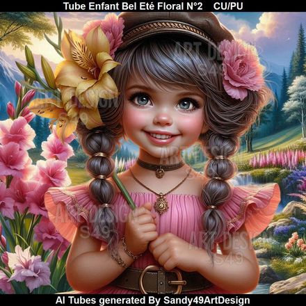Tube Enfant Bel Eté Floral N°2