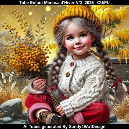 Tube Enfant Joli Mimosa d'Hiver N°2  2026