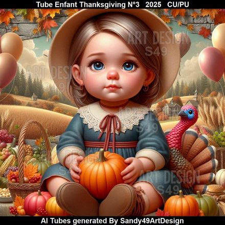 Tube Enfant Thanksgiving N°3   2025