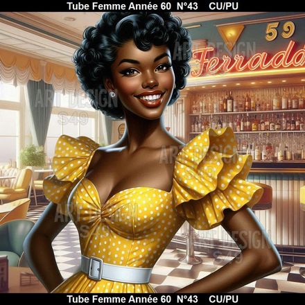 Tube Femme Année 60  N°43