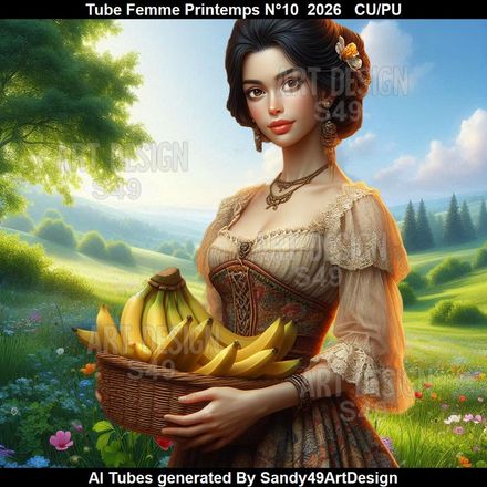 Tube Femme Printemps N°10  2026