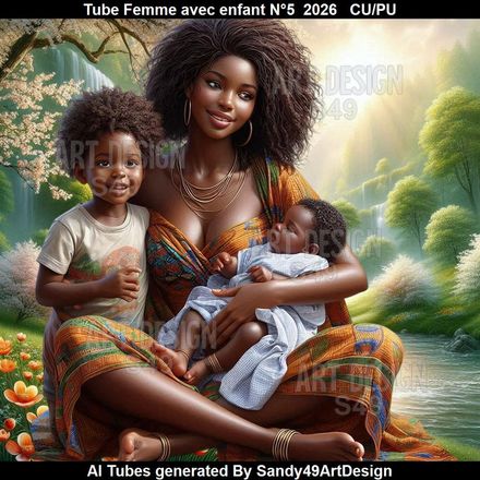 Tube Femme avec enfant N°5  2026