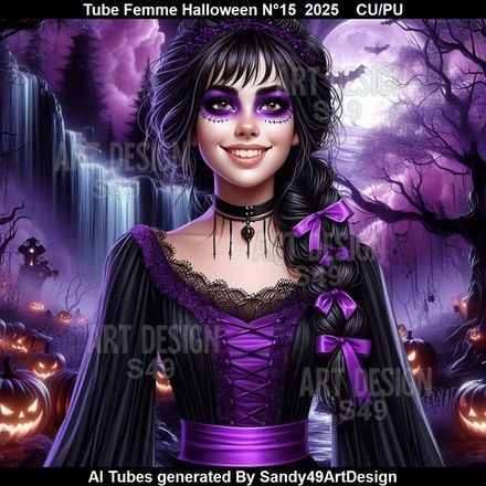 Tube Femme Halloween N°15    2025