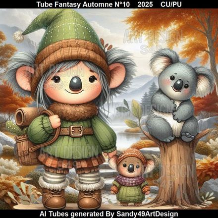 Tube Fantasy Automne N°10    2025