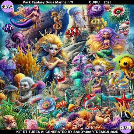 Pack Fantasy Sous Marine N°3