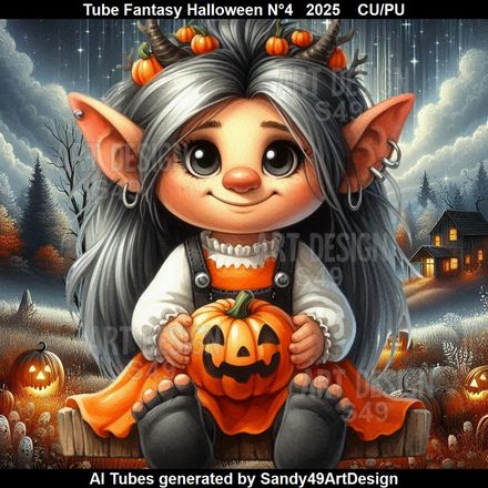 Tube Fantasy Halloween N°4    2025