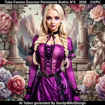 Tube Femme Douceur Parisienne Gothic N°3    2025